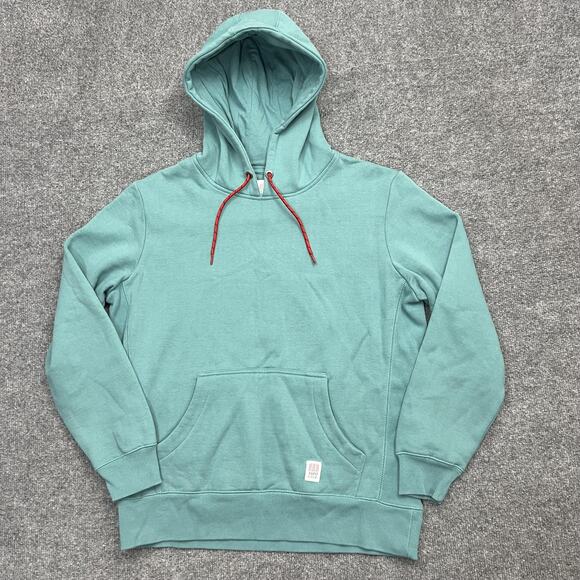 Topo Designs Hoodie Mens Medium Pullover Hooded Pocket Blend Outdoors - Picture 1 of 11